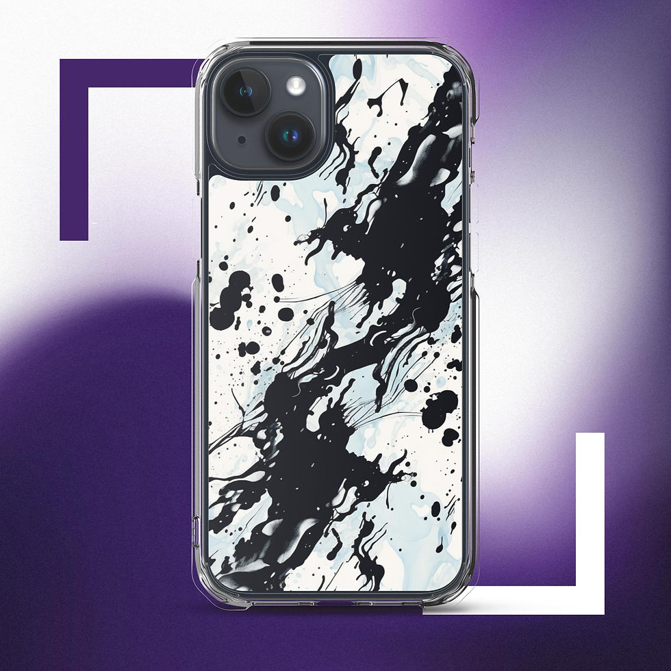 Thumbnail: Inkblot Clear Phone Case for iPhone®