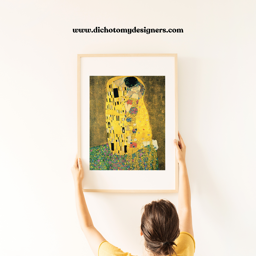 Thumbnail: Gustav Klimt, The Kiss, 1907–1908 art print