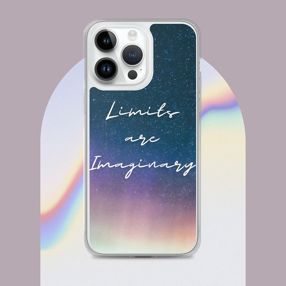 Thumbnail: Limits are Imaginary Clear Phone Case for iPhone®