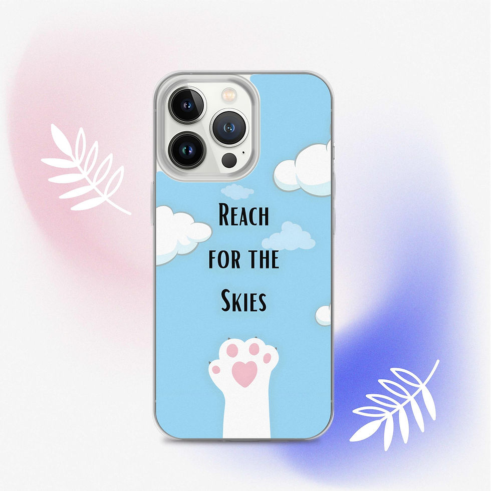 Thumbnail: Reach for the Skies Clear Phone Case for iPhone®