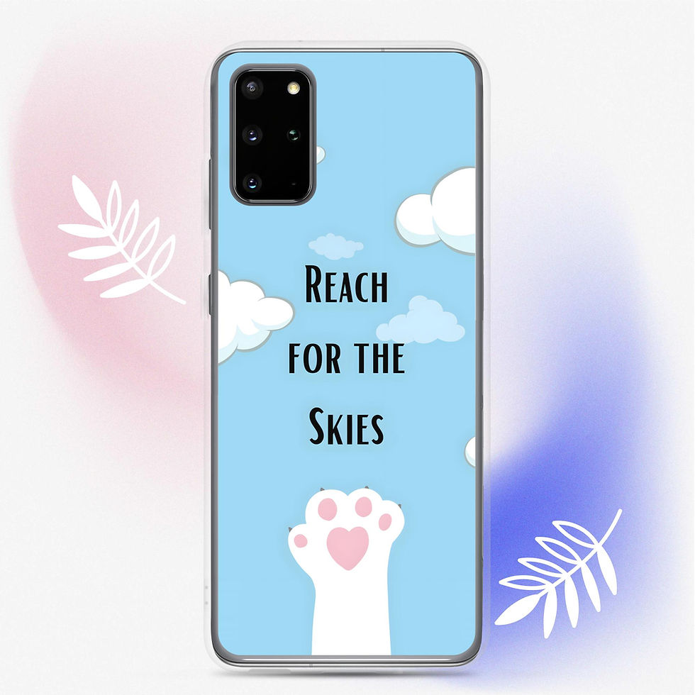 Thumbnail: Reach for the skies Clear Phone Case for Samsung®