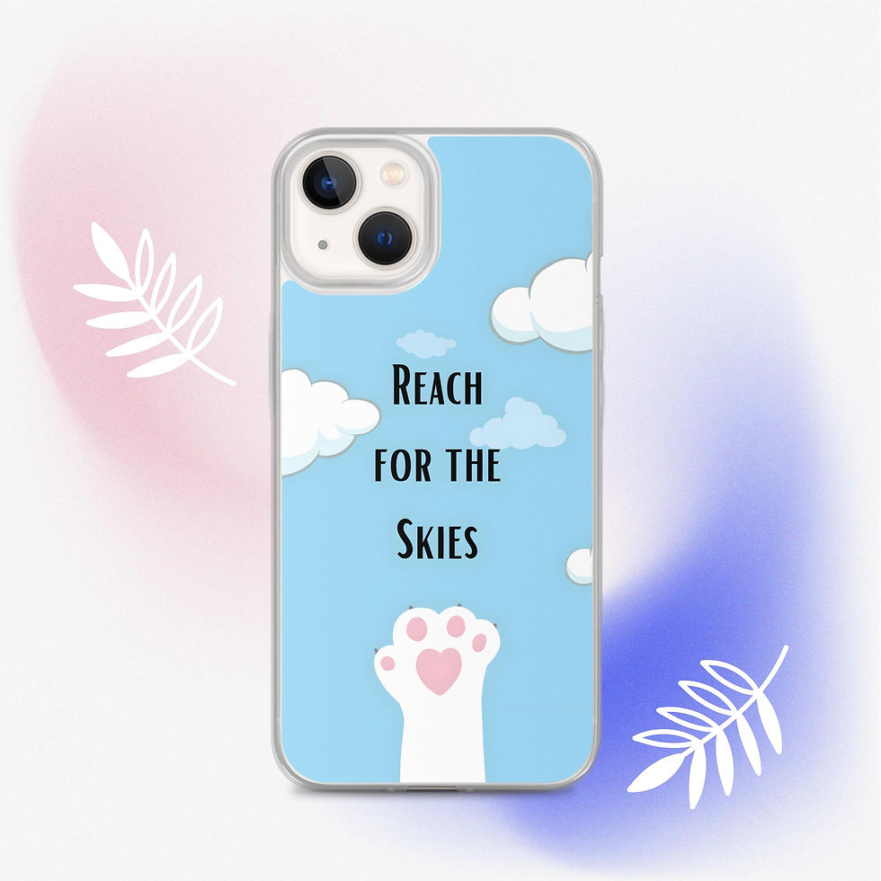 Thumbnail: Reach for the Skies Clear Phone Case for iPhone®