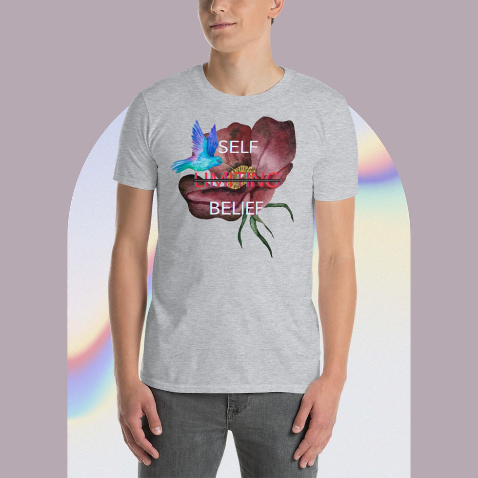 Thumbnail: "SELF LIMITING BELIEF" BLACK / NAVY / DARK HEATHER / SPORT GREY / WHITE - unisex