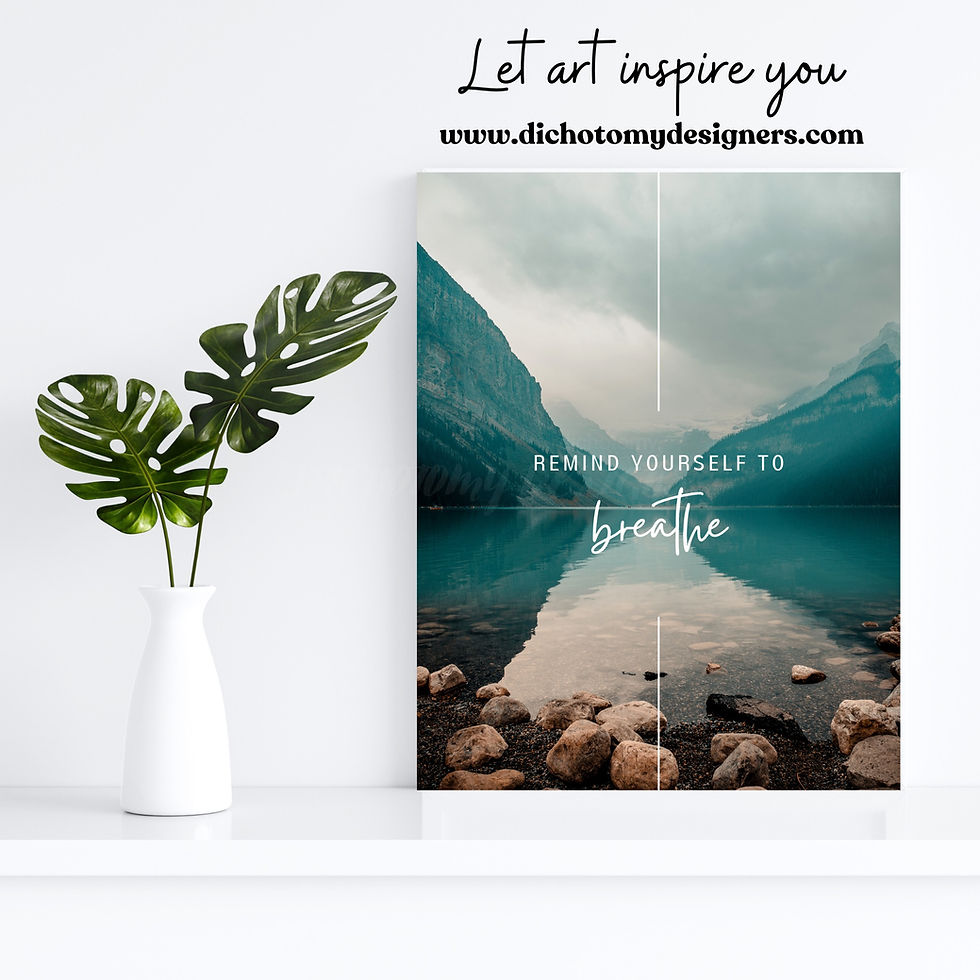 Thumbnail: "Remind yourself to Breathe" poster