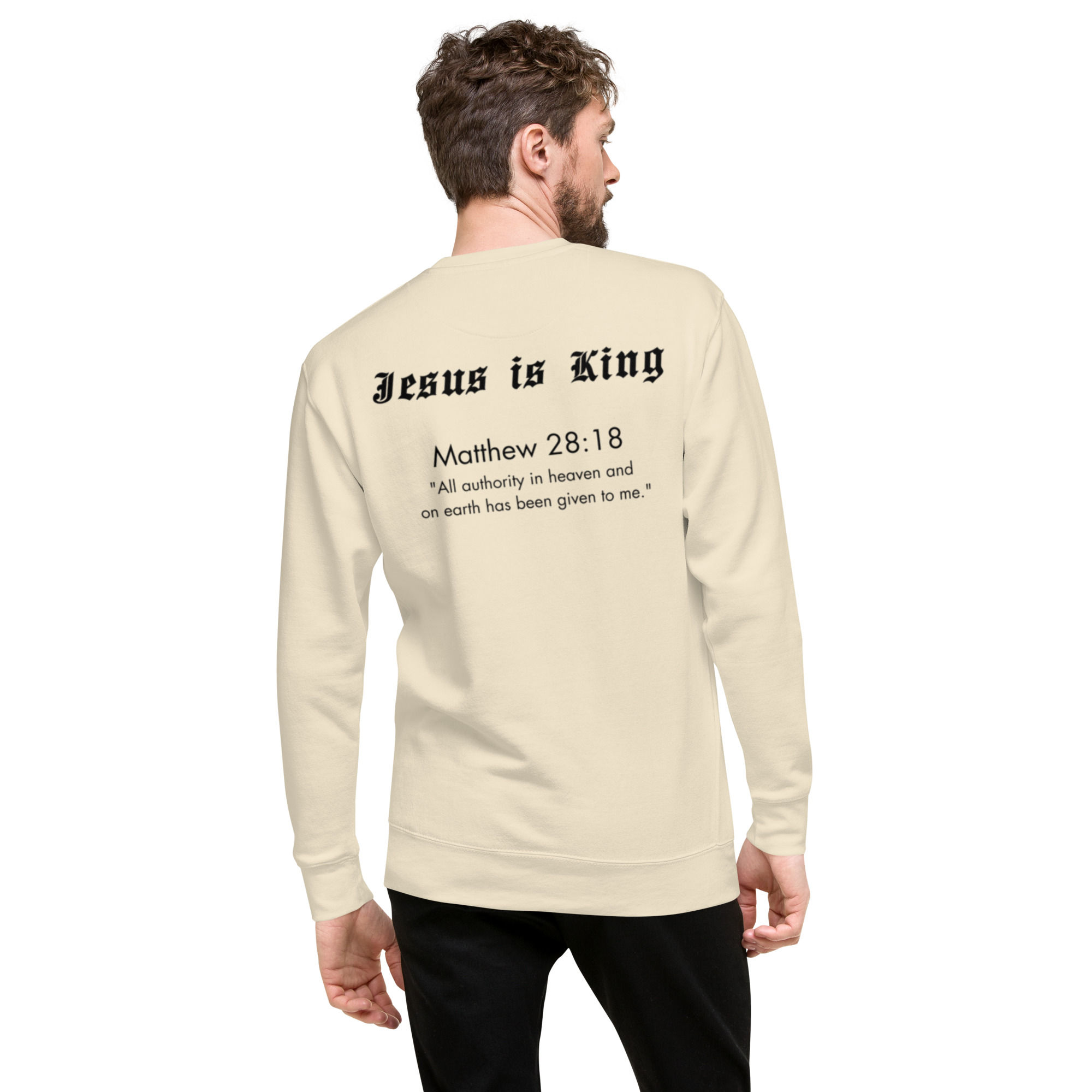 Jesus is King Unisex Premium Sweatshirt
