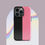 Thumbnail: Minimalist Black & Pink Tough Phone Case for iPhone®