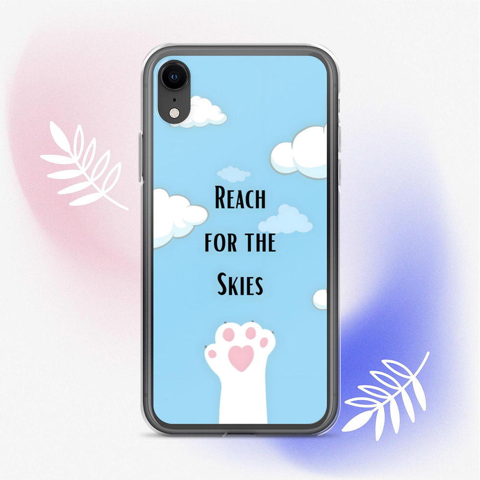 Thumbnail: Reach for the Skies Clear Phone Case for iPhone®