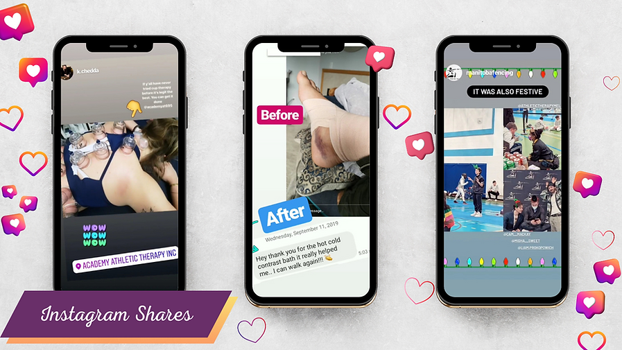 Instagram stories fom patients