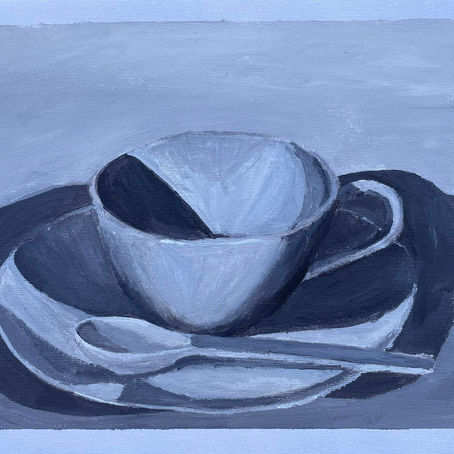 Teacup, Saucer, and Spoon