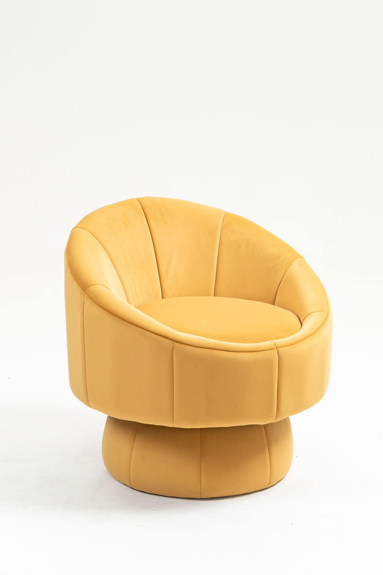 Mid Century Modern Accent Chair with Wood Frame, Upholstered Living Room Chairs