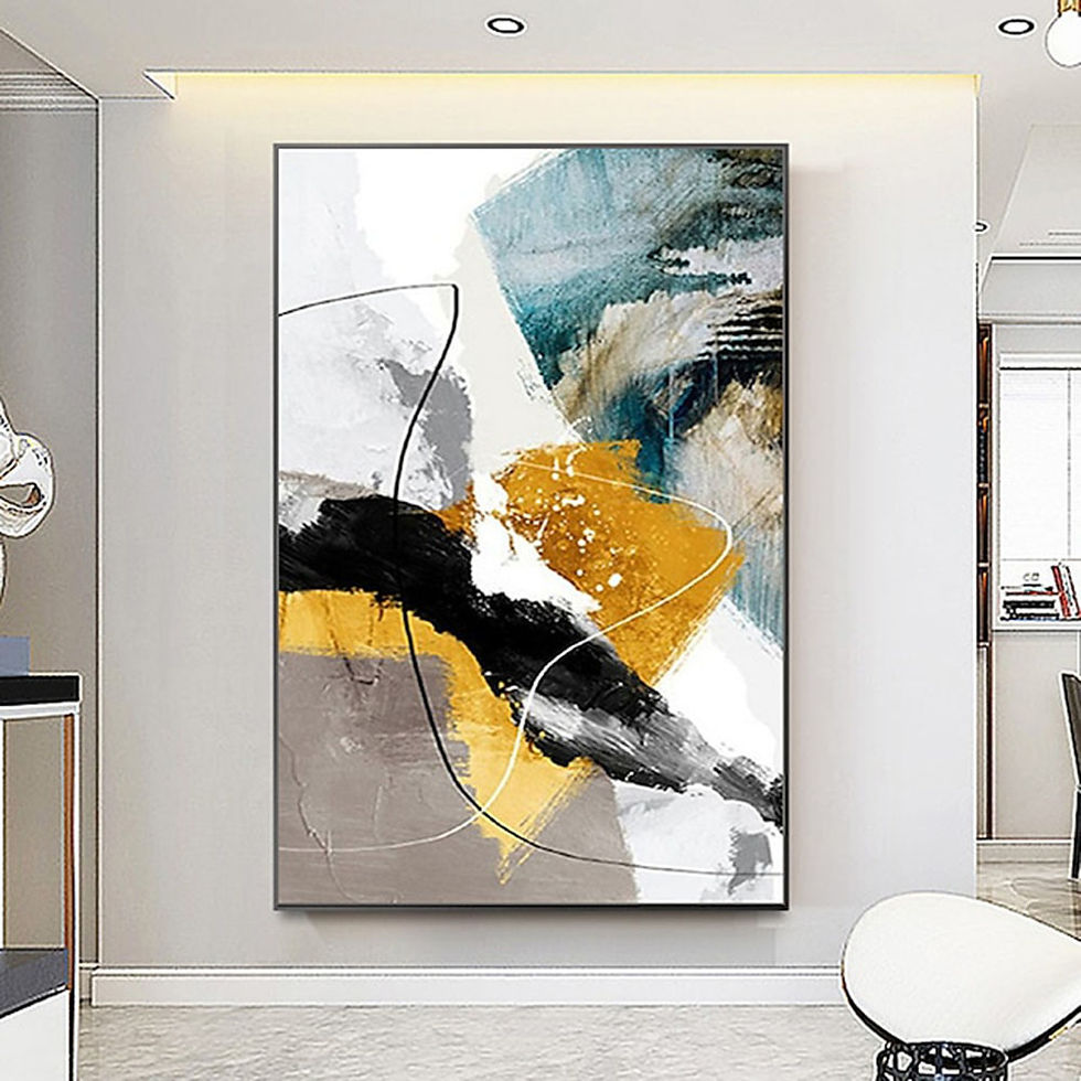 Handmade Abstract Gold Oil Painting On Canvas Wall Art Decoration Modern Picture