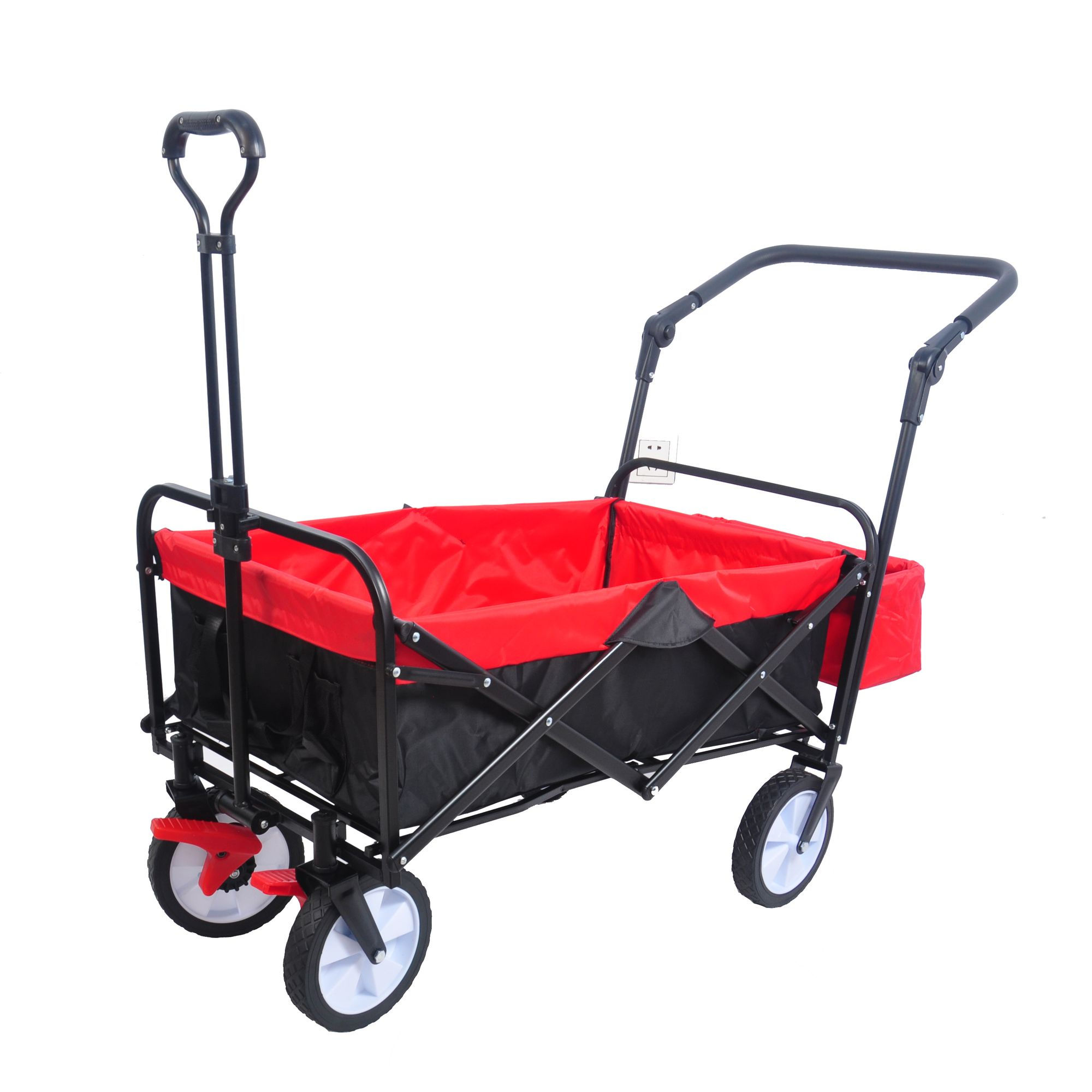 folding wagon Collapsible Outdoor Utility Wagon, Heavy Duty Folding Garden Porta