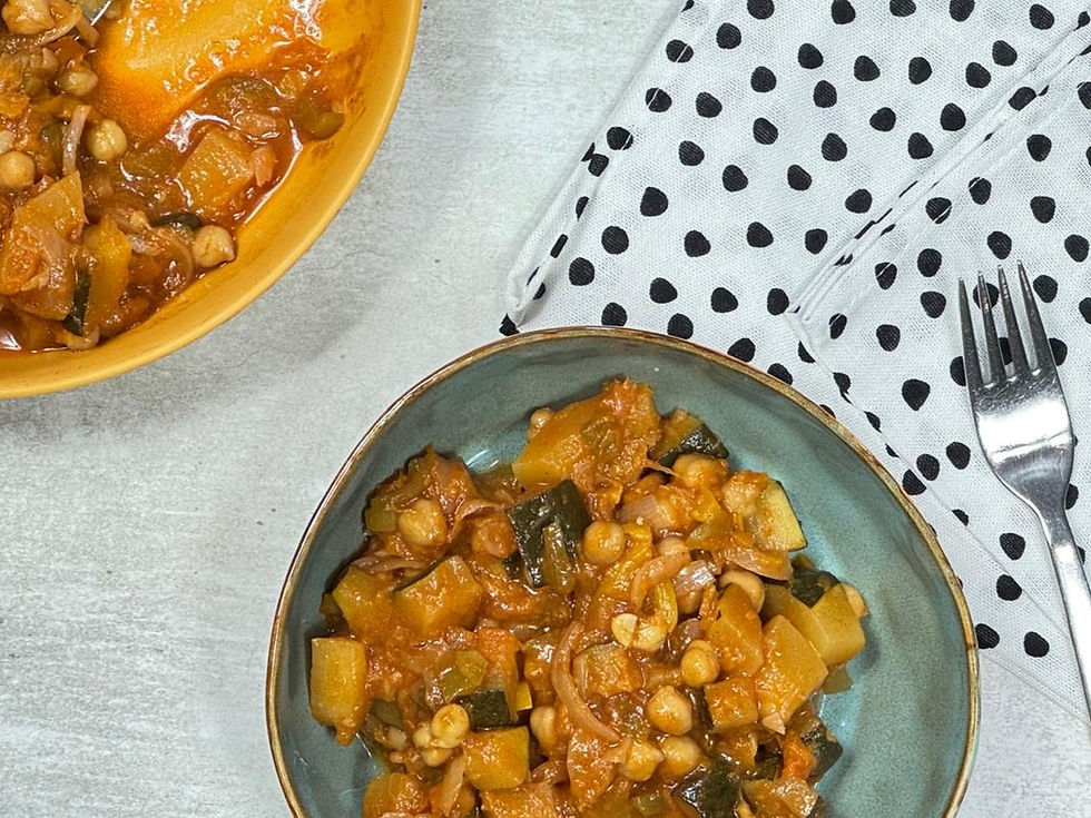 Marrow and Green Pepper Tagine