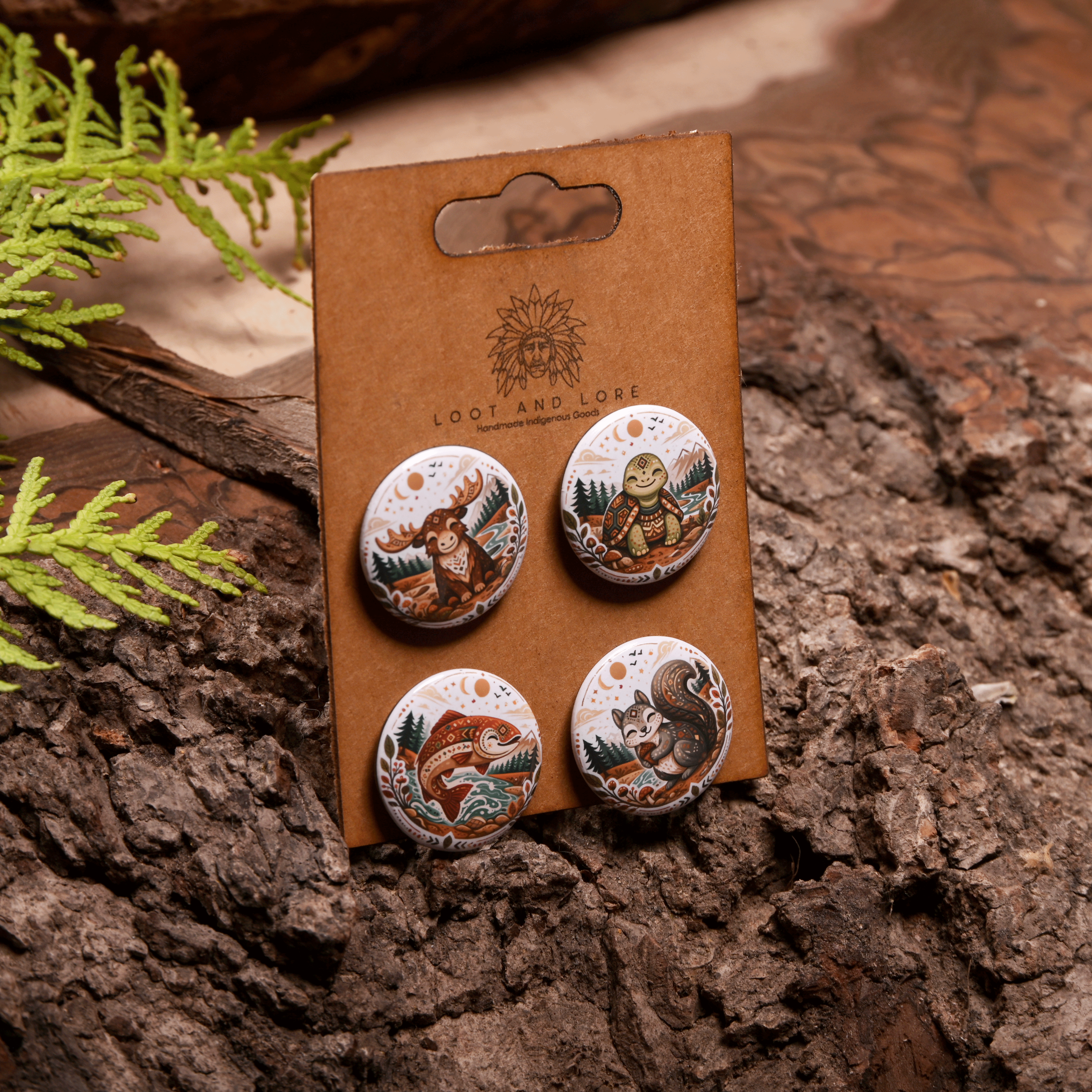 Woodland Creatures Button Pack 3