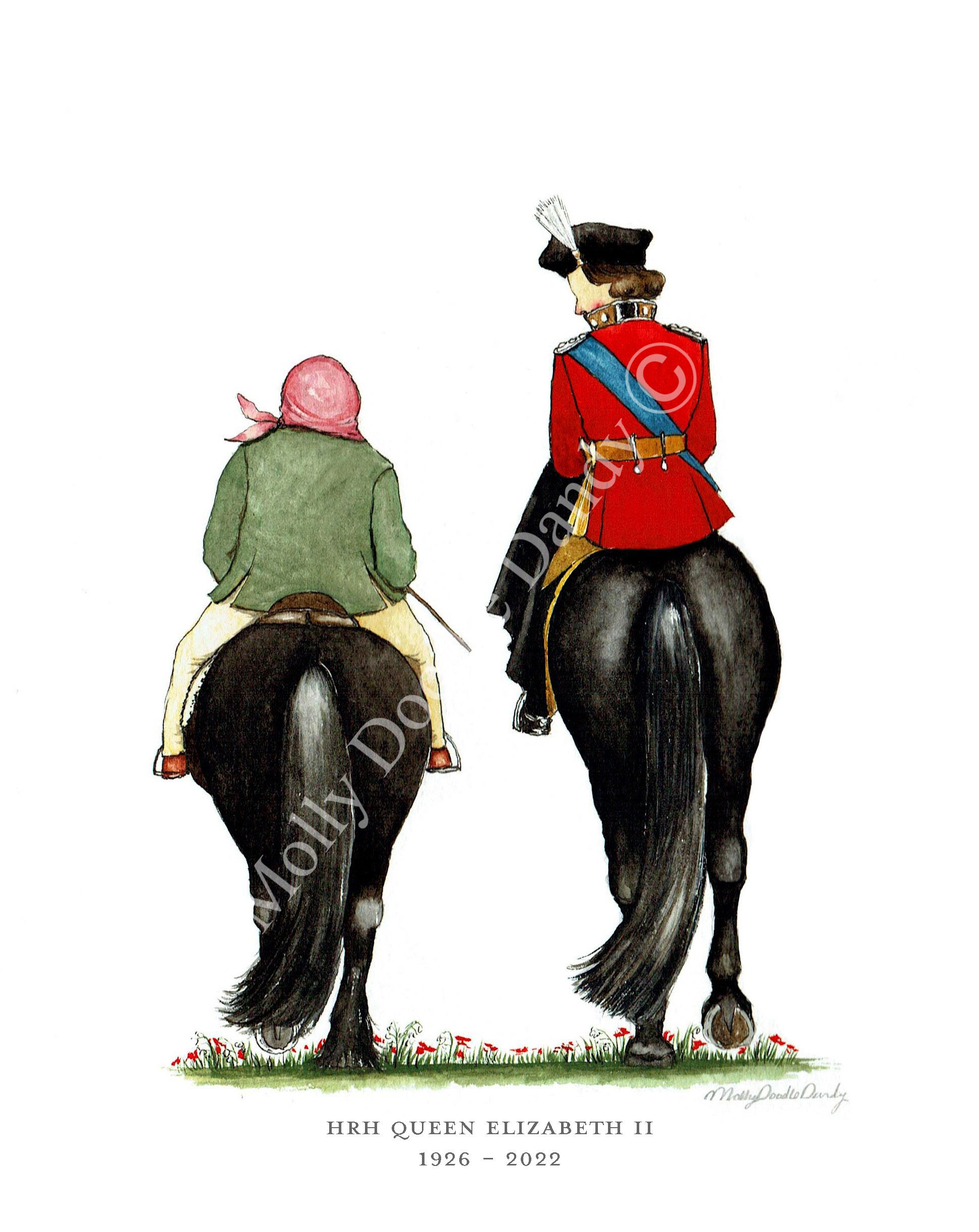 HRH Queen Elizabeth II WITH TEXT