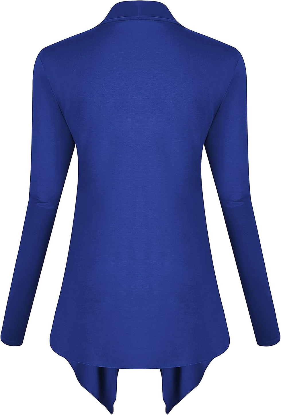 Thumbnail: Women'S Drape Front Open Cardigan Long Sleeve Irregular Hem