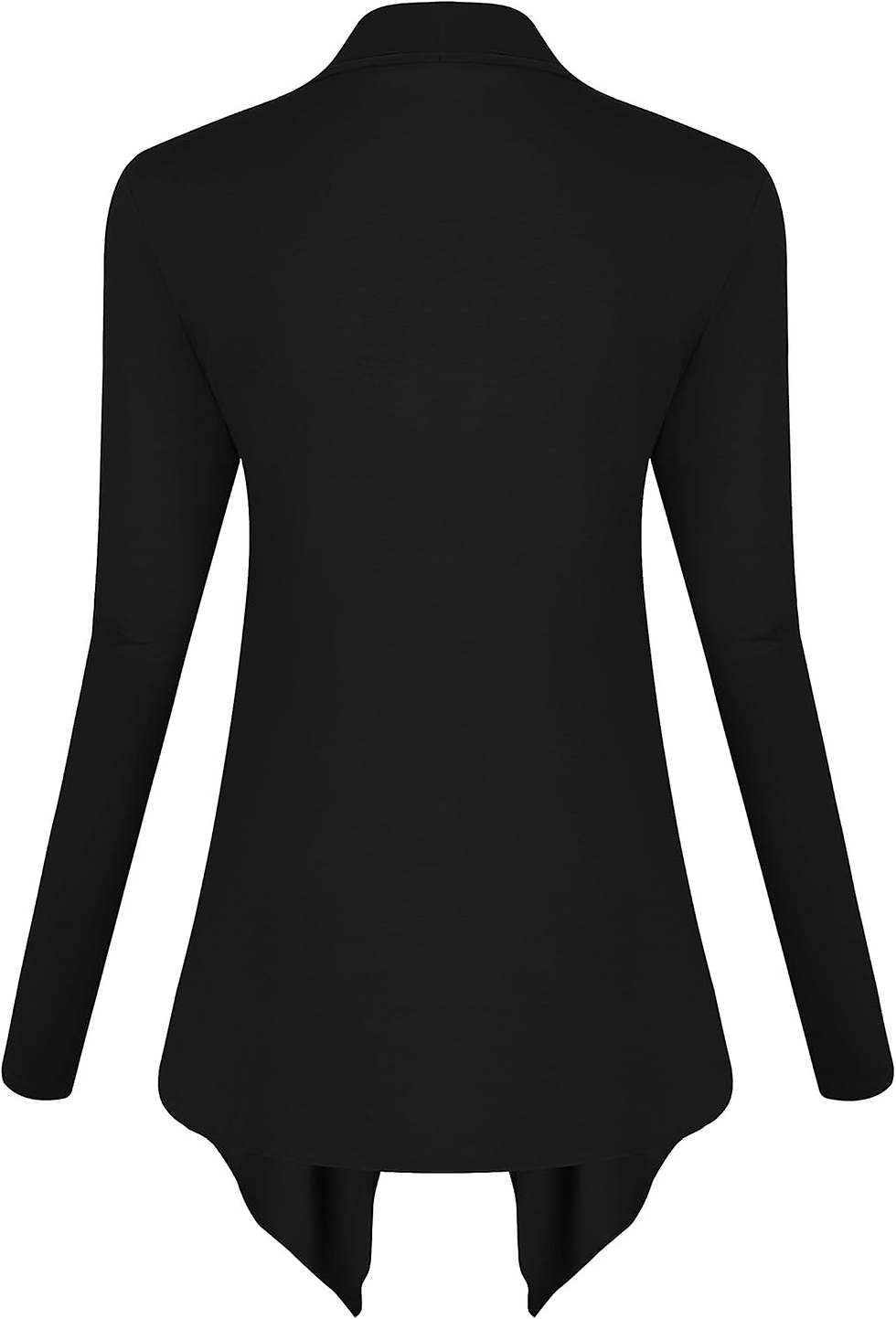 Thumbnail: Women'S Drape Front Open Cardigan Long Sleeve Irregular Hem