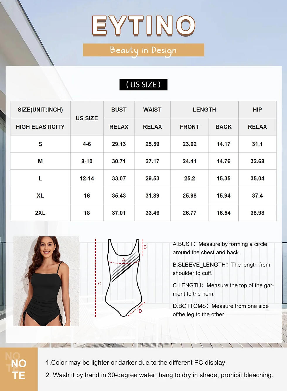 Thumbnail: Womens Swimsuits One Piece Tummy Control Swim Suit Drawstring Bathing Suit Ribbe