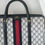 Thumbnail: Gucci Vintage Navy Monogram Boston Bag