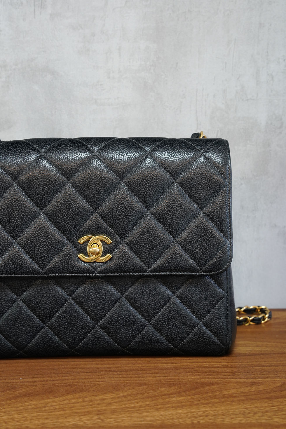 Thumbnail: Chanel Vintage Caviar Medium Square Flap Bag
