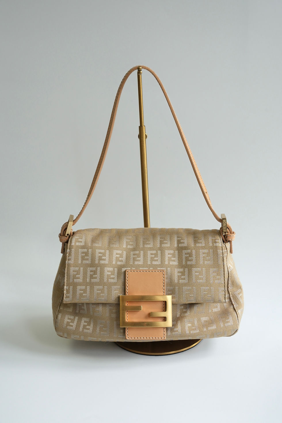 Thumbnail: Fendi Zucchino Mini Baguette