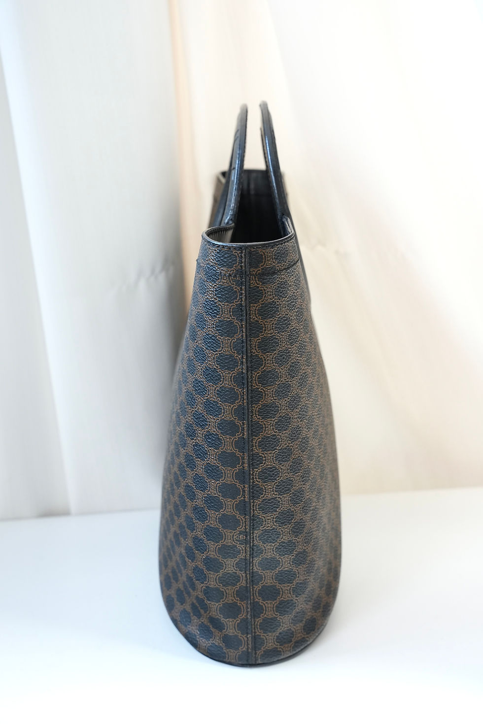 Thumbnail: Celine Vintage Black Macadam Totebag