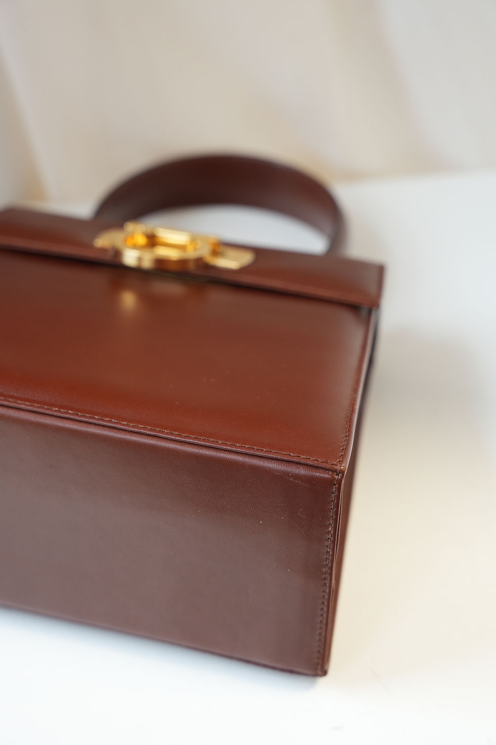 Thumbnail: Vintage Red-Brown Gancini 2-way bag