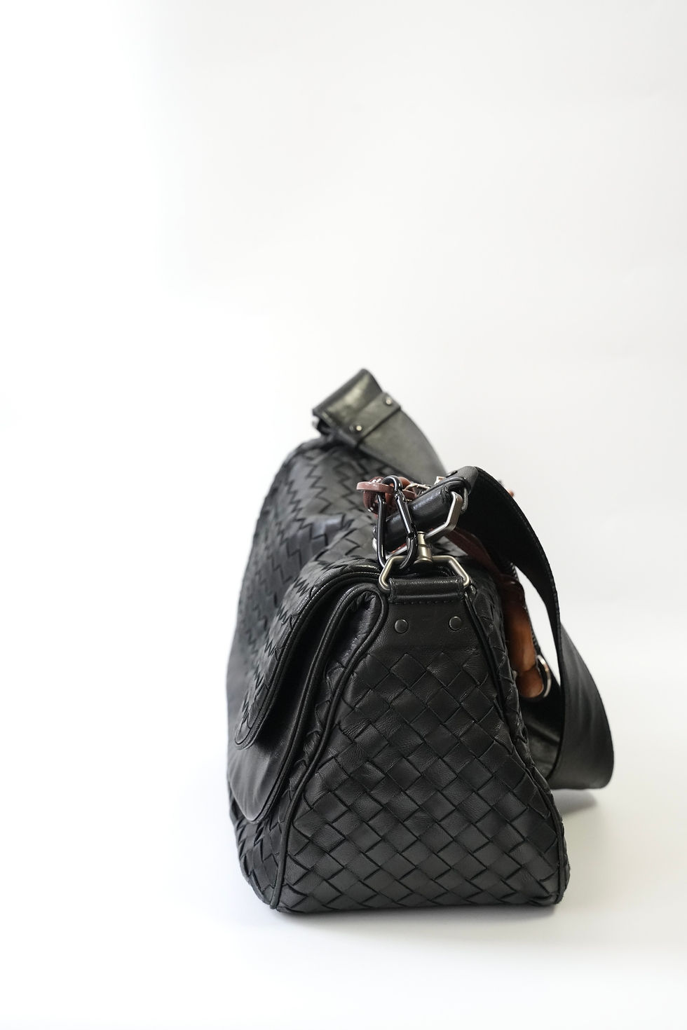 Thumbnail: B.V. Vintage Black Shoulder  Bag