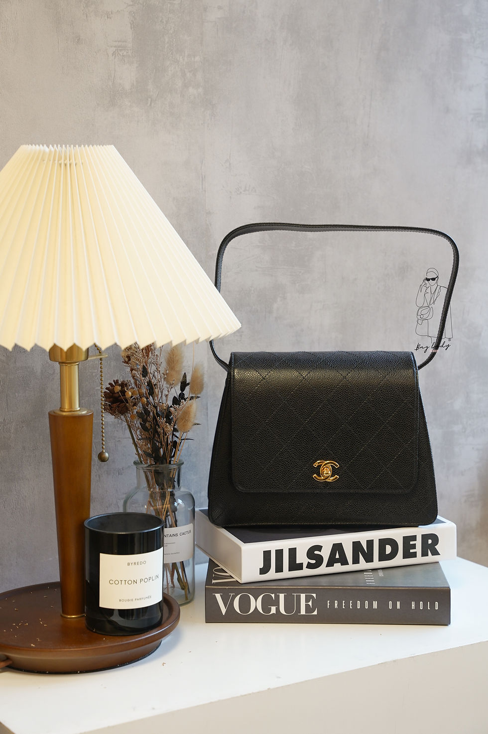 Thumbnail: Chanel Vintage Calfskin Kelly Bag