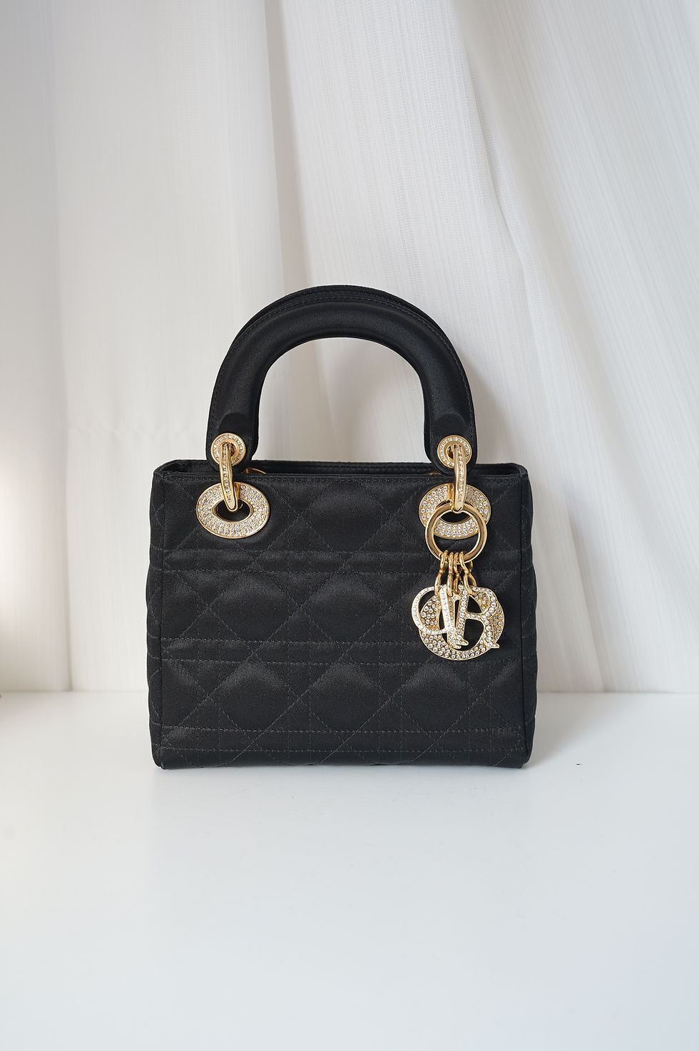 Thumbnail: Dior Vintage Satin Mini lady-dior