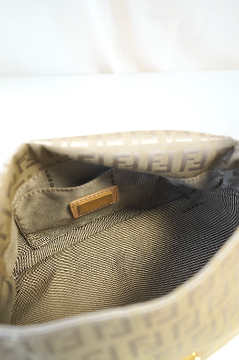 Thumbnail: Fendi Zucchino Mini Baguette