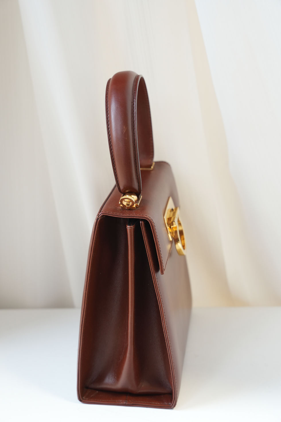 Thumbnail: Vintage Red-Brown Gancini 2-way bag