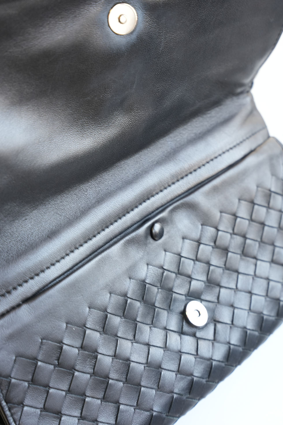 Thumbnail: B.V Intrecciato Double Flap Hobo Bag