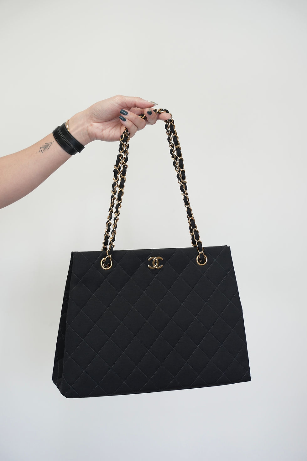 Thumbnail: Vintage Fabric Quilted Totebag