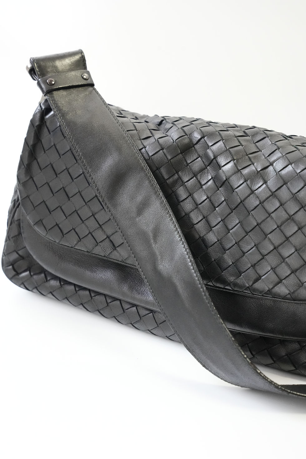 Thumbnail: B.V. Vintage Black Shoulder  Bag