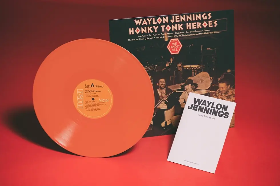 Waylon Jennings – Honky Tonk Heroes – 180g Color Vinyl – LP