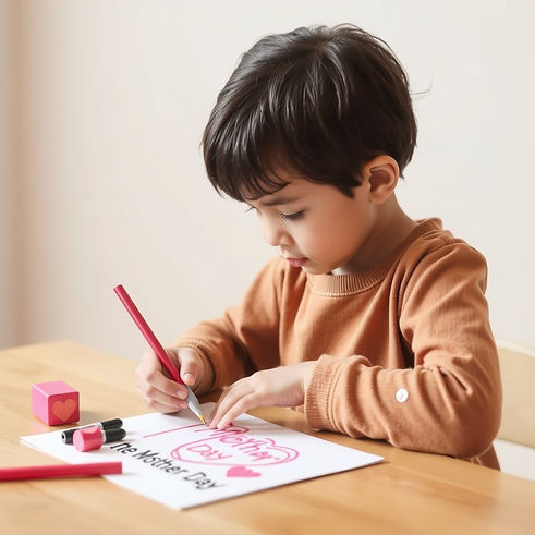 Child Drawing a Mother's day card for thier mom.jpg