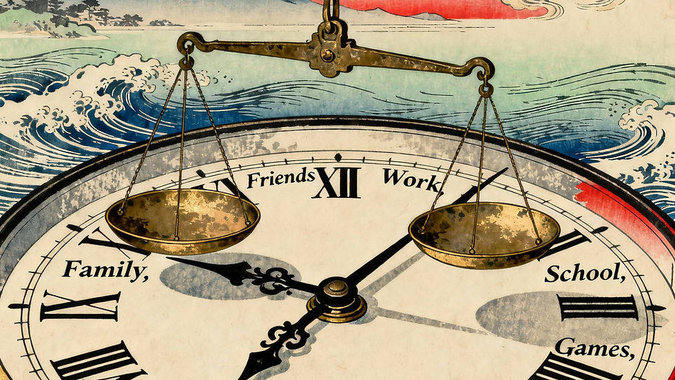 Time between loves is difficult at times to balance