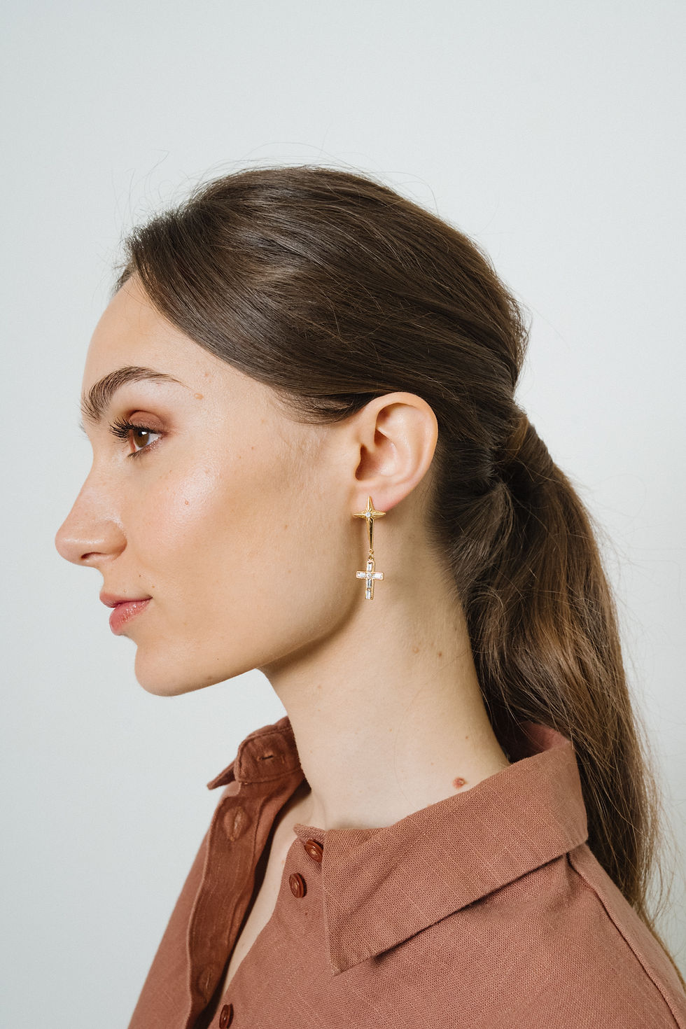 Miniature : Boucles d'oreilles Josepha gold