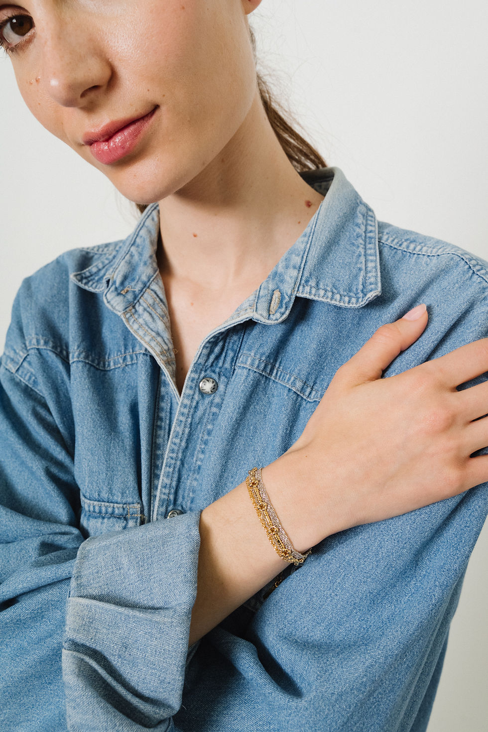 Miniature : Bracelet Bonko gold rodium