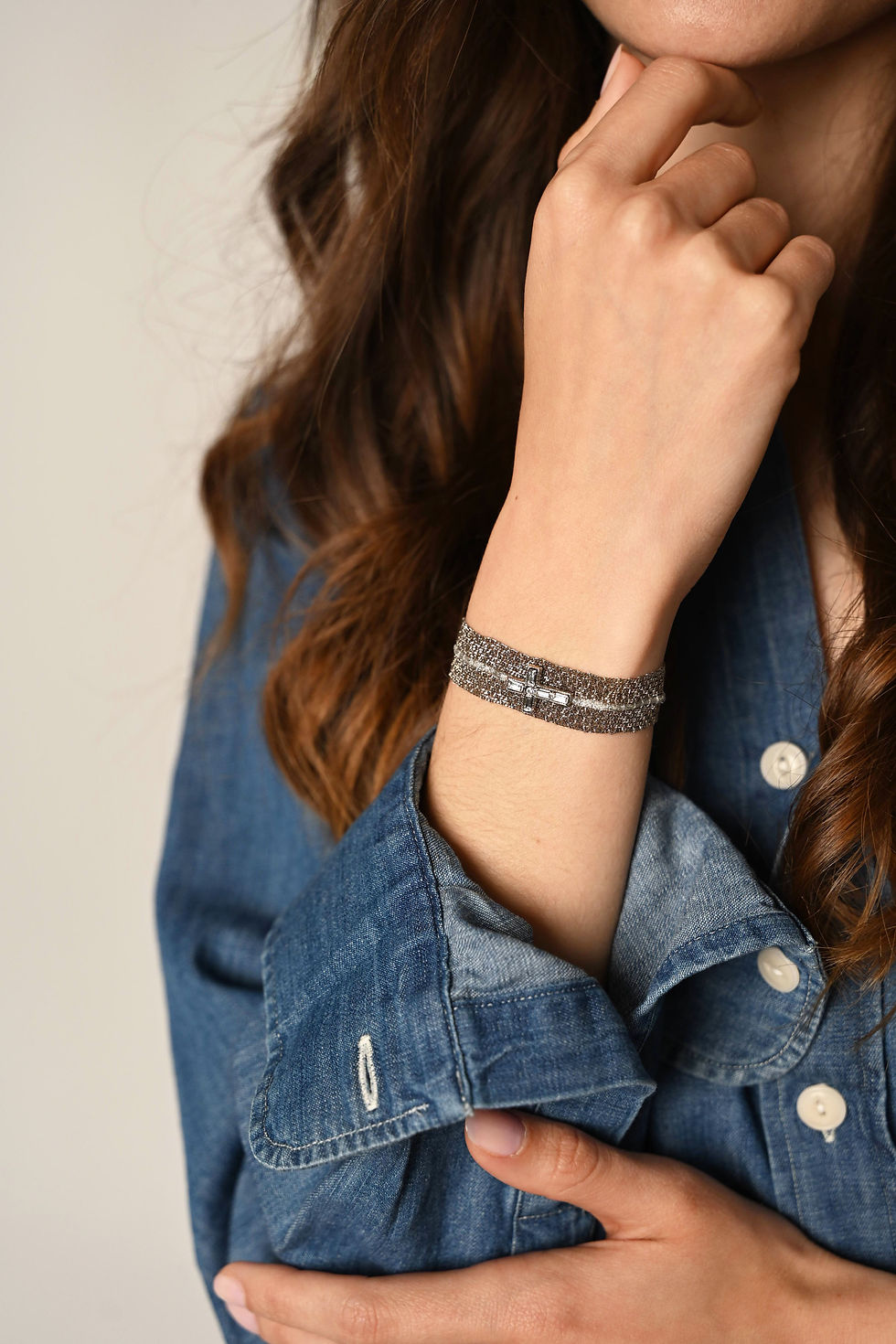 Miniature : Bracelet Marie palladium