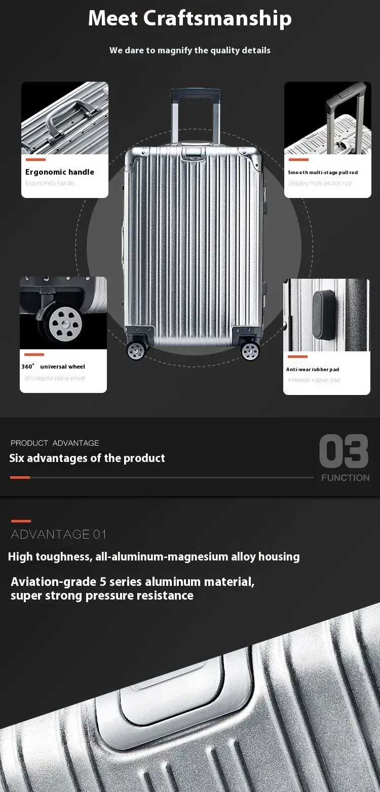 Thumbnail: Aluminum Luggage Trolley