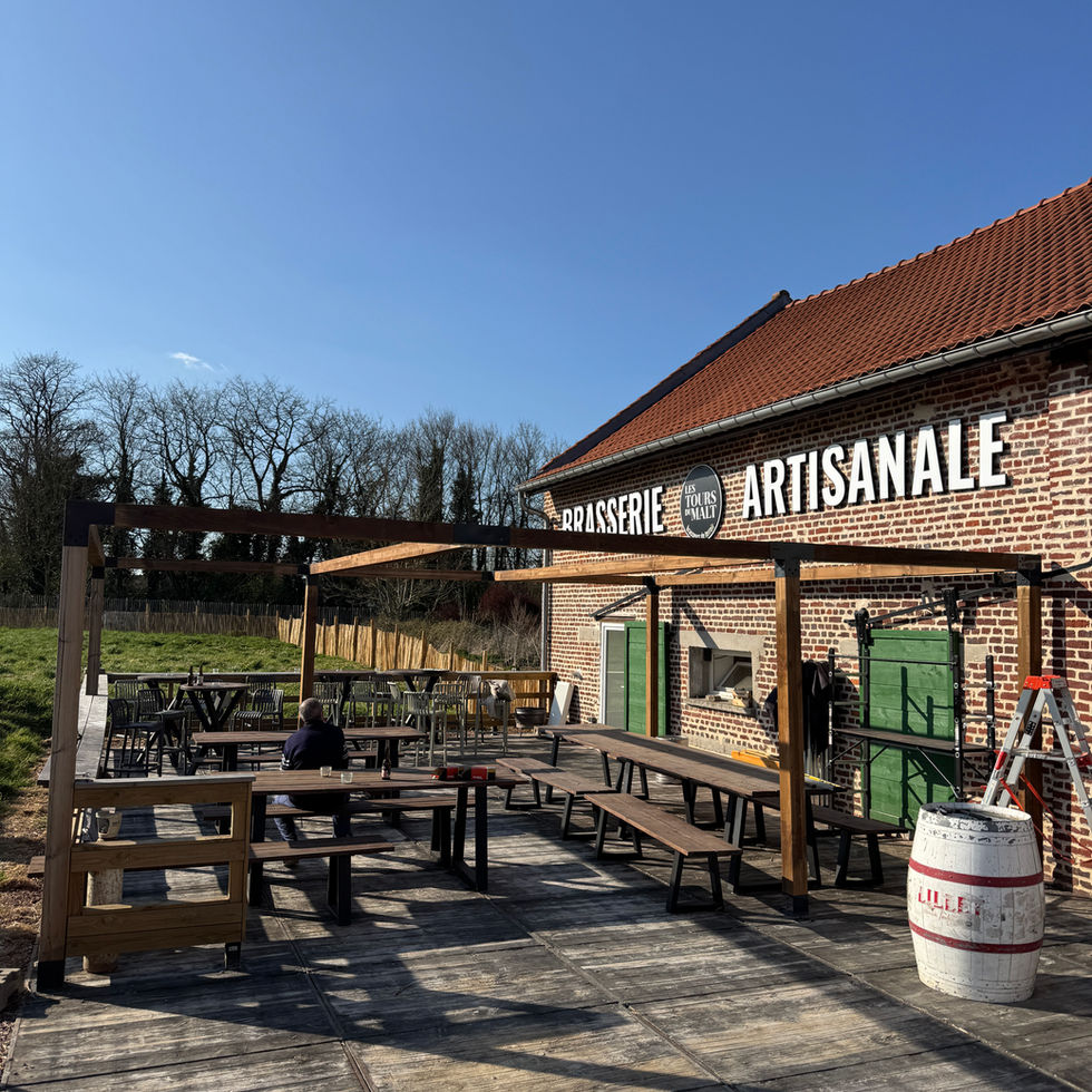 Création terrasse bois, Les Tours du Malt à Hem