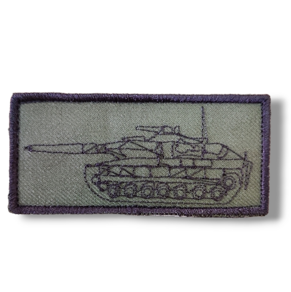 Patch militar - carro de combate Leopardo Bordado