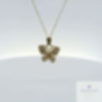 Thumbnail: 9ct cubic zirconia butterfly on chain