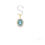 Thumbnail: 9ct blue topaz and diamond pendant