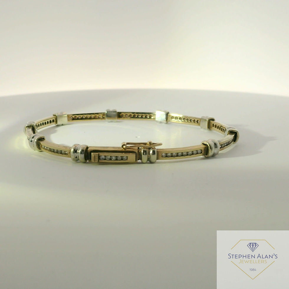 Thumbnail: 9ct diamond bracelet