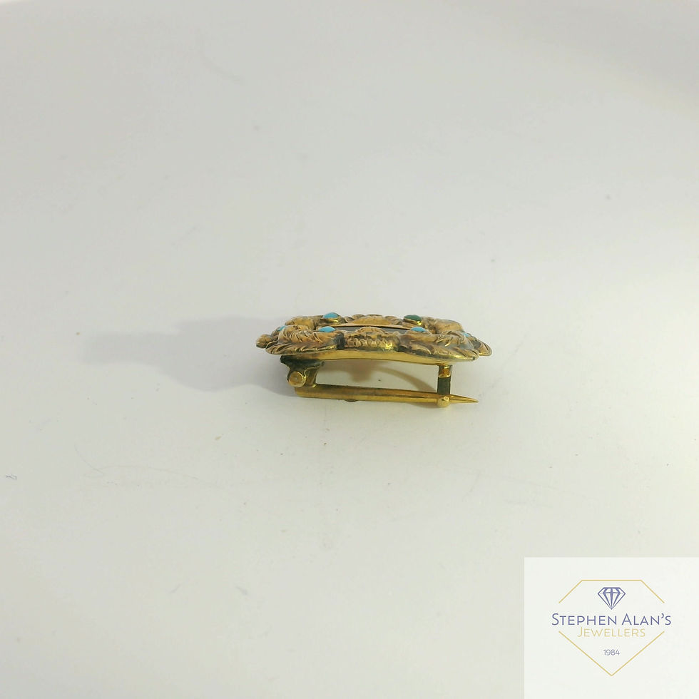 Thumbnail: 15ct mourning brooch