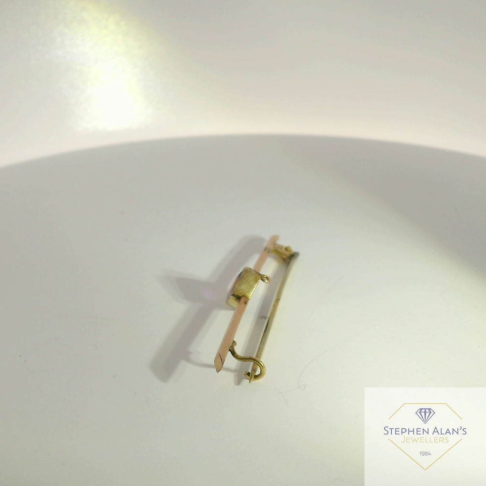 Thumbnail: 9ct amethyst brooch