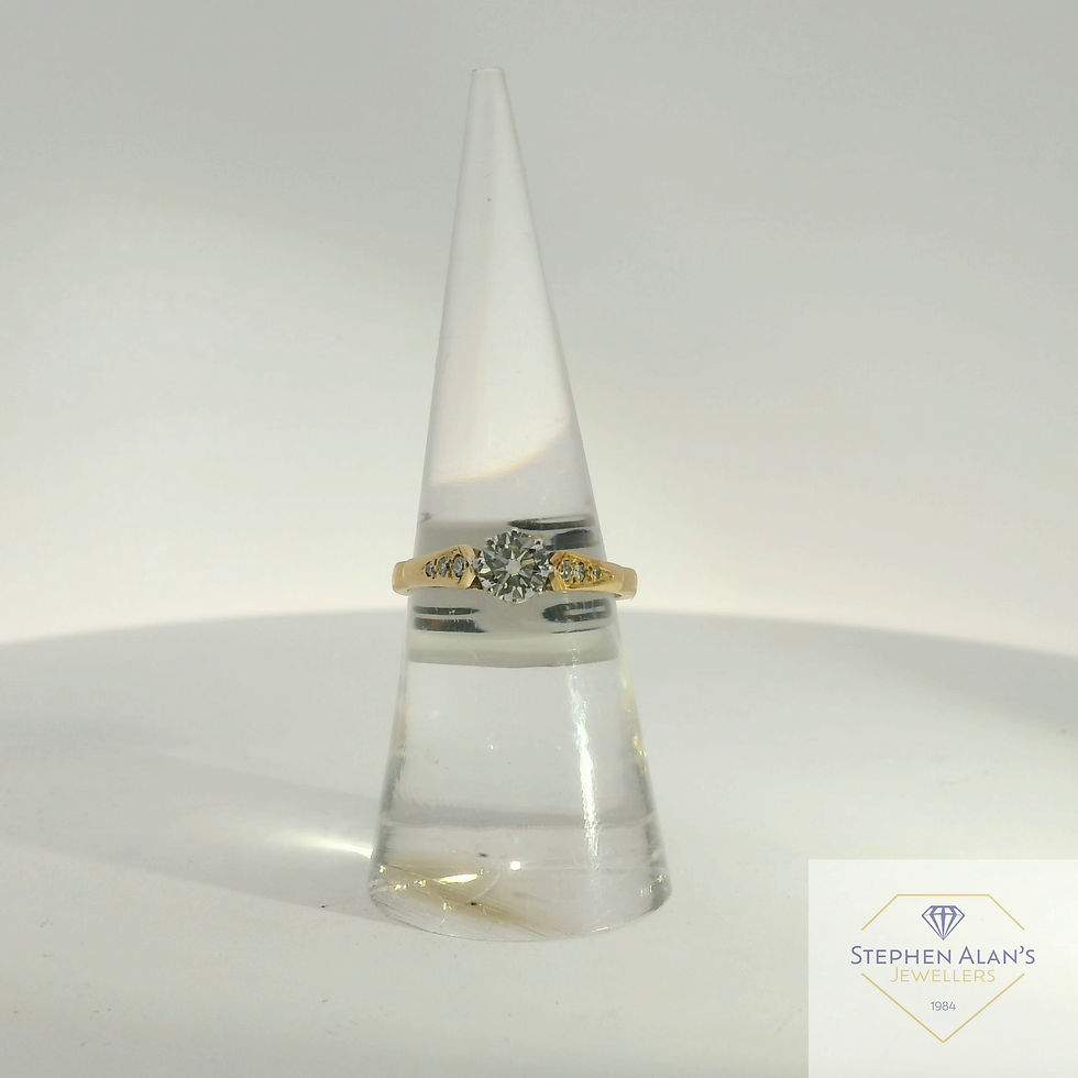 18ct diamond solitaire ring